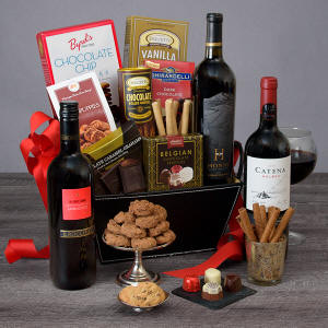 Red Wine Dark Chocolate Gift Basket 89.99 - 169.99