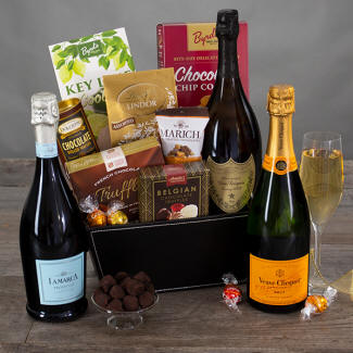 Birthday Champagne and Truffles Gift Basket