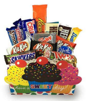 Happy Birthday Candy Bar Basket